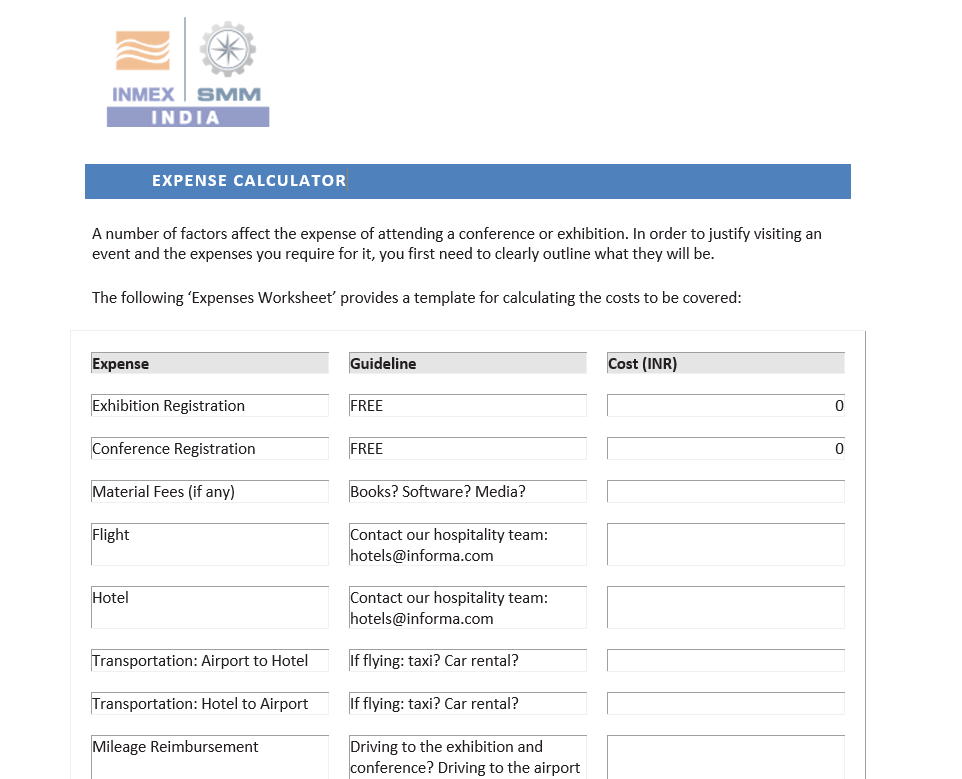 Expenses Calculator